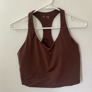 Aerie Brown Racerback Sports Bra